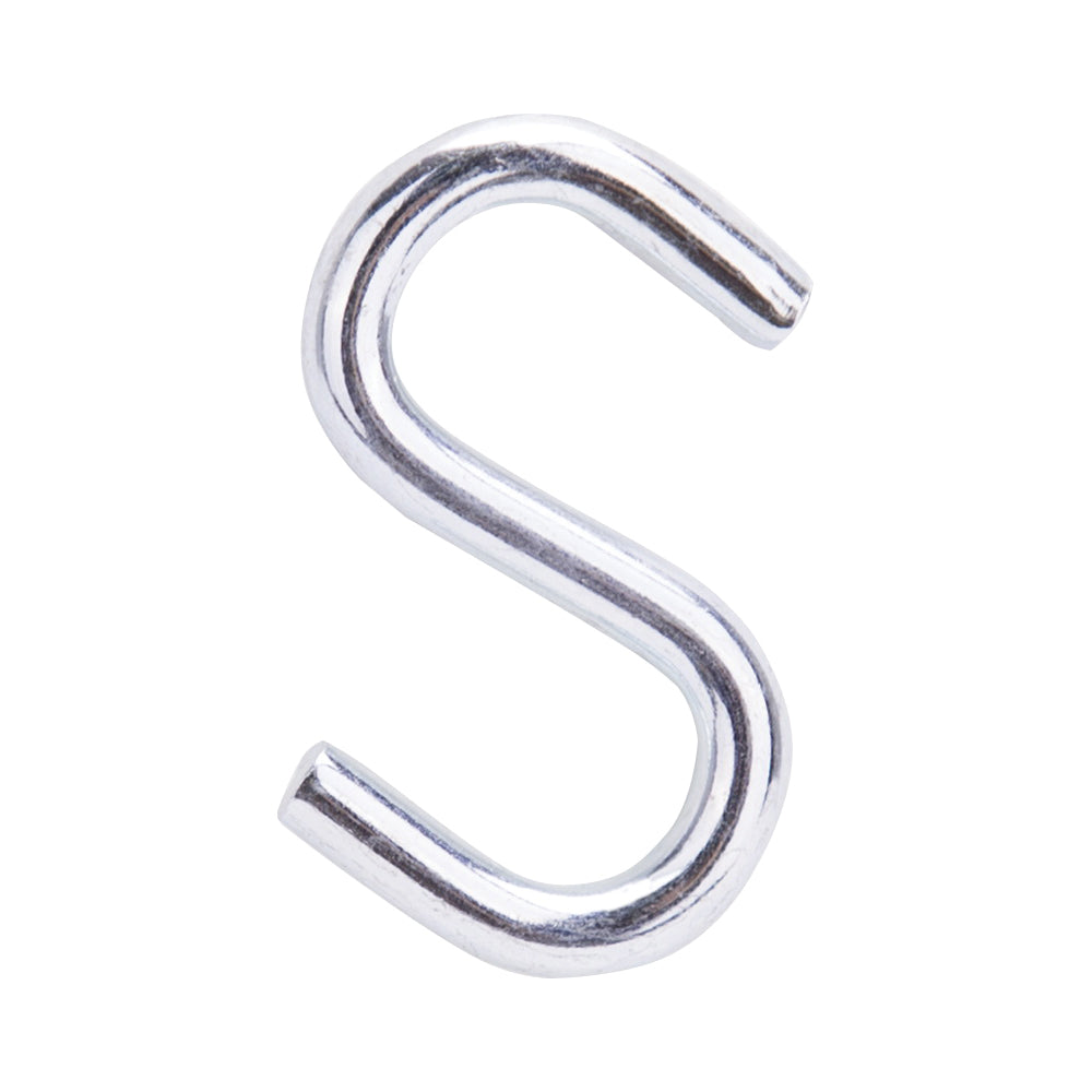 ProSource LR370 S-Hook, 30 lb Working Load, 0.169 in Dia Wire, Steel, Zinc