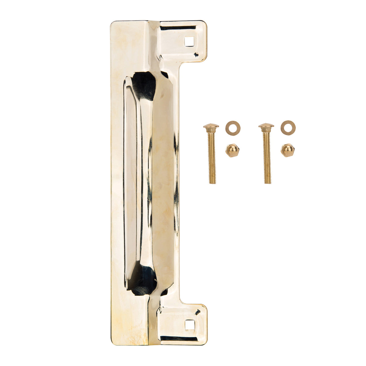 ProSource HSH-053-PS Latch Guard, Steel, Brass, 11-3/4 in H, 3-1/2 in W