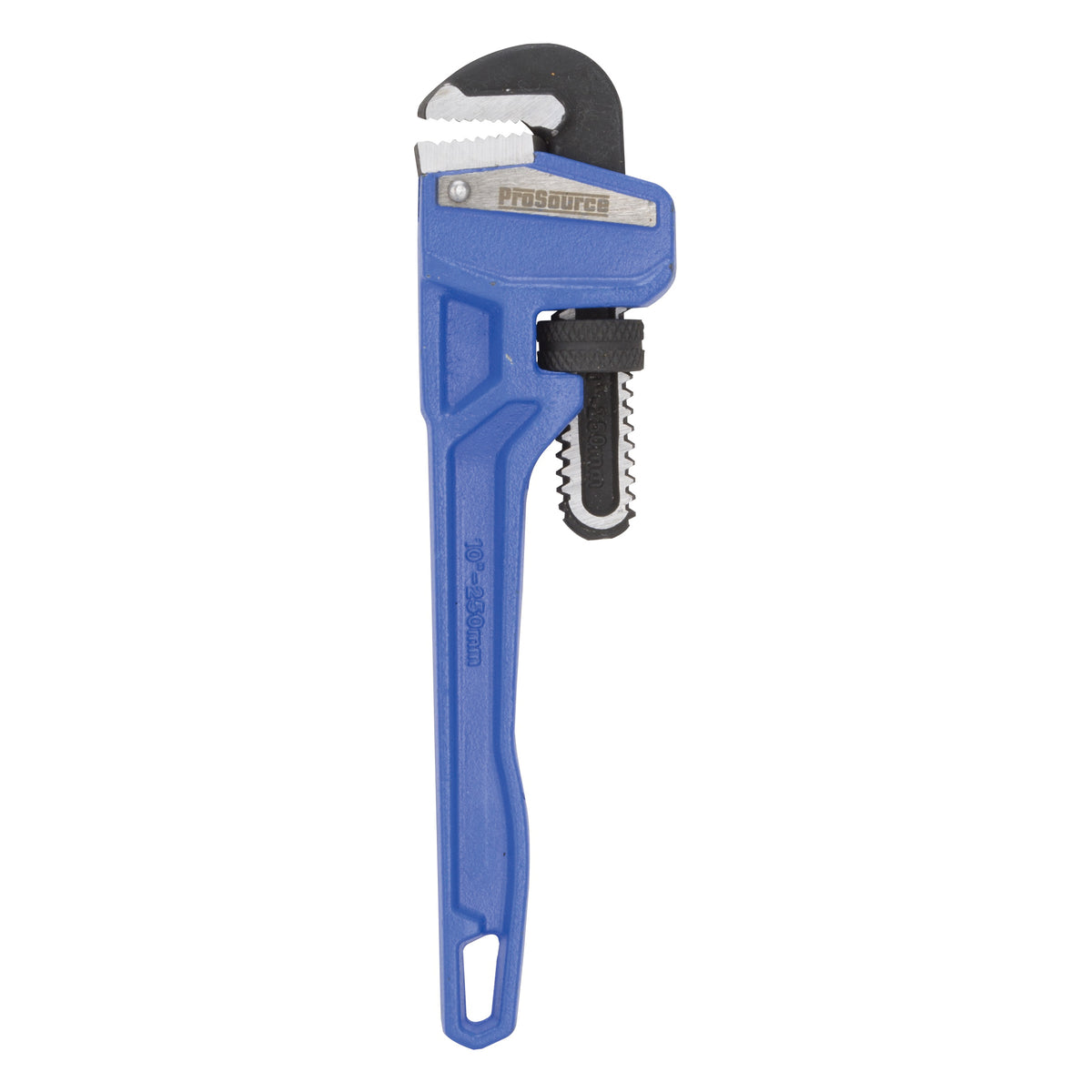 Vulcan JL40110 Pipe Wrench, 25 mm Jaw, 10 in L, Serrated Jaw, Die-Cast Carbon Steel, Powder-Coated, Heavy-Duty Handle