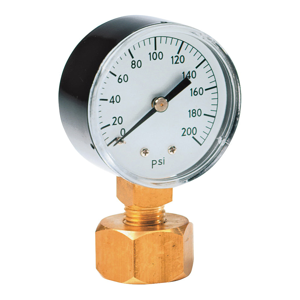 Rain Bird P2A Water Pressure Gauge, Brass