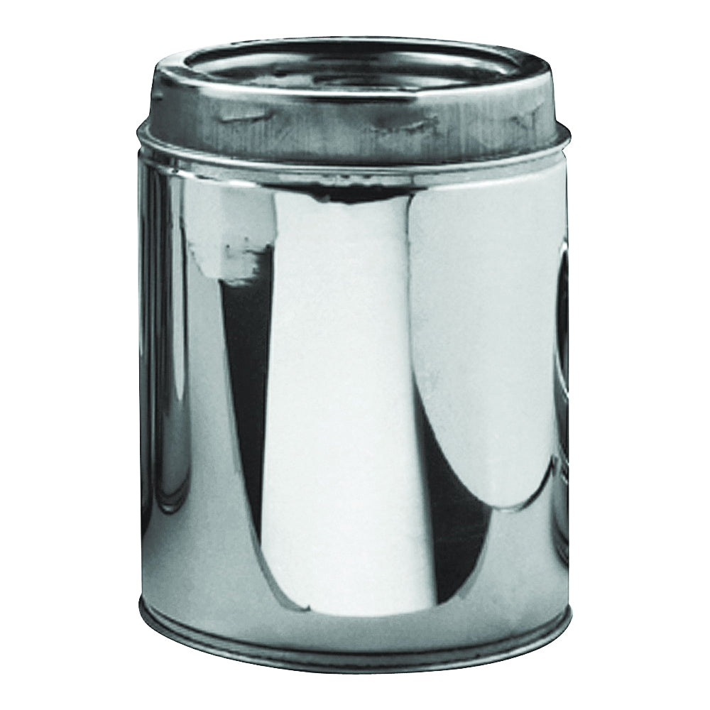 SELKIRK 206006 Chimney Pipe, 8 in OD, 6 in L, Stainless Steel