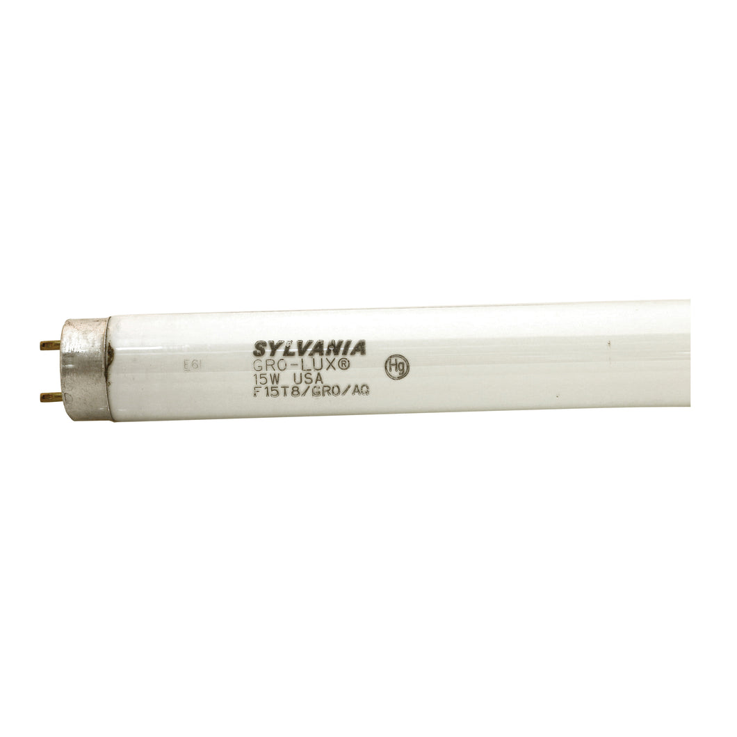 Sylvania 21657 Fluorescent Bulb, 15 W, T8 Lamp, Medium Lamp Base, 325 Lumens, 7500 hr Average Life