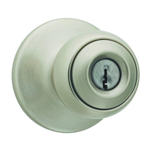 Kwikset 400P156ALRCSK3BX Keyed Entry Knob, Satin Nickel
