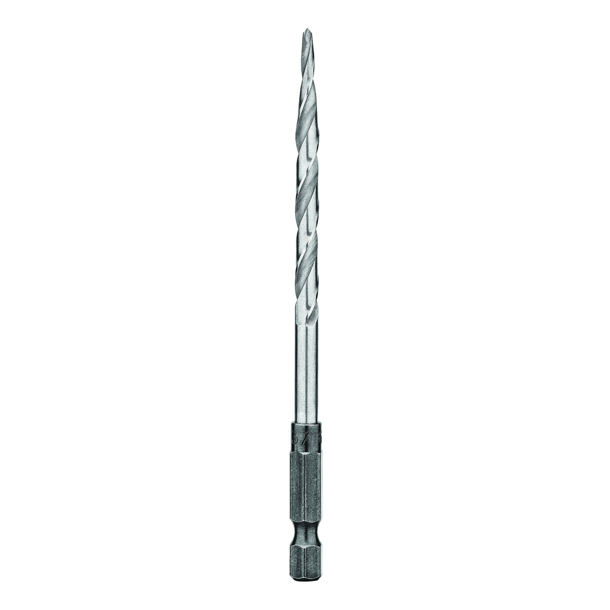 DeWALT DW2539 Drill Bit, 3/16 in Dia, 3-3/4 in OAL, Countersink, Spiral Flute, 2-Flute, 1/4 in Dia Shank