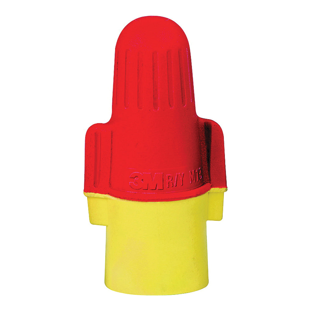 3M Performance Plus R/Y+ Wire Connector, 22 to 8 AWG Wire, Steel Contact, Red/Yellow