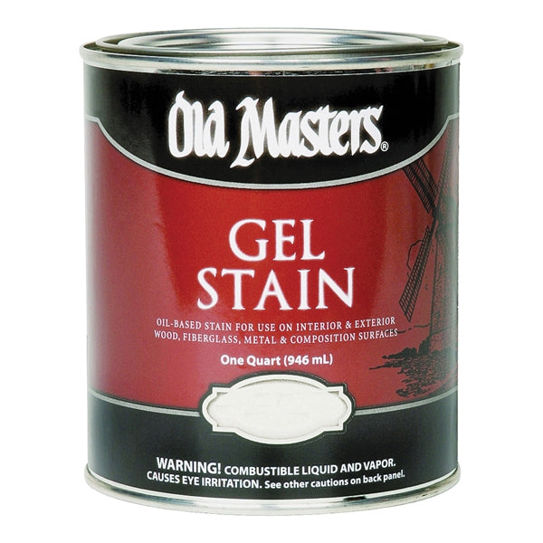 Old Masters 81604 Gel Stain, Natural Walnut, Liquid, 1 qt, Can