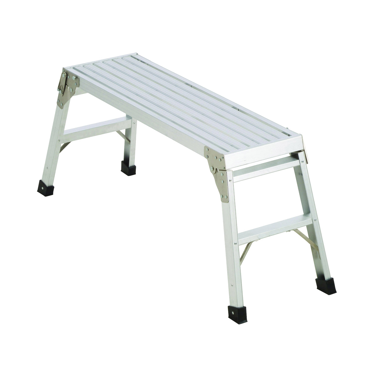WERNER AP-20-MP6 Platform Work, 12 in L, 39-1/2 in W, Aluminum, Silver