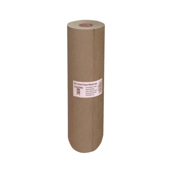 Trimaco EasyMask 12909 Trim Masking Paper, 180 ft L, 9 in W, Brown