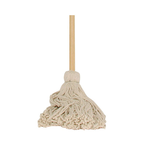 Chickasaw 00306 Deck Mop with Hanger, 16 oz Headband, 48 in L, Cotton/Synthetic Mop Head, Metal Handle