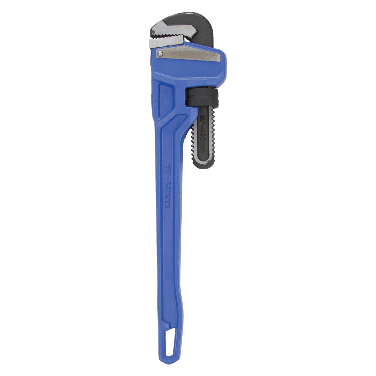 Vulcan JL40118 Pipe Wrench, 50 mm Jaw, 18 in L, Serrated Jaw, Die-Cast Carbon Steel, Powder-Coated, Heavy-Duty Handle