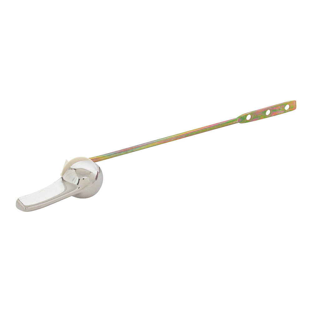 Worldwide Sourcing 24458-3L Toilet Flush Lever, Front Mounting, 8 in L Flush Arm, Steel/Zinc, Chrome/Yellow Zinc
