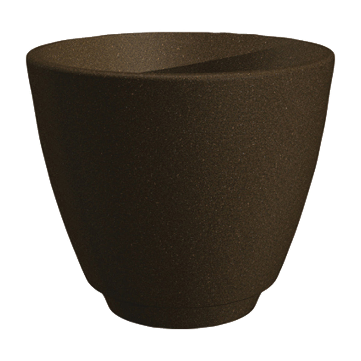 Southern Patio RMT2004GB Metro Planter, 18-3/4 in W, 18-3/4 in D, Plastic, Granite Brown