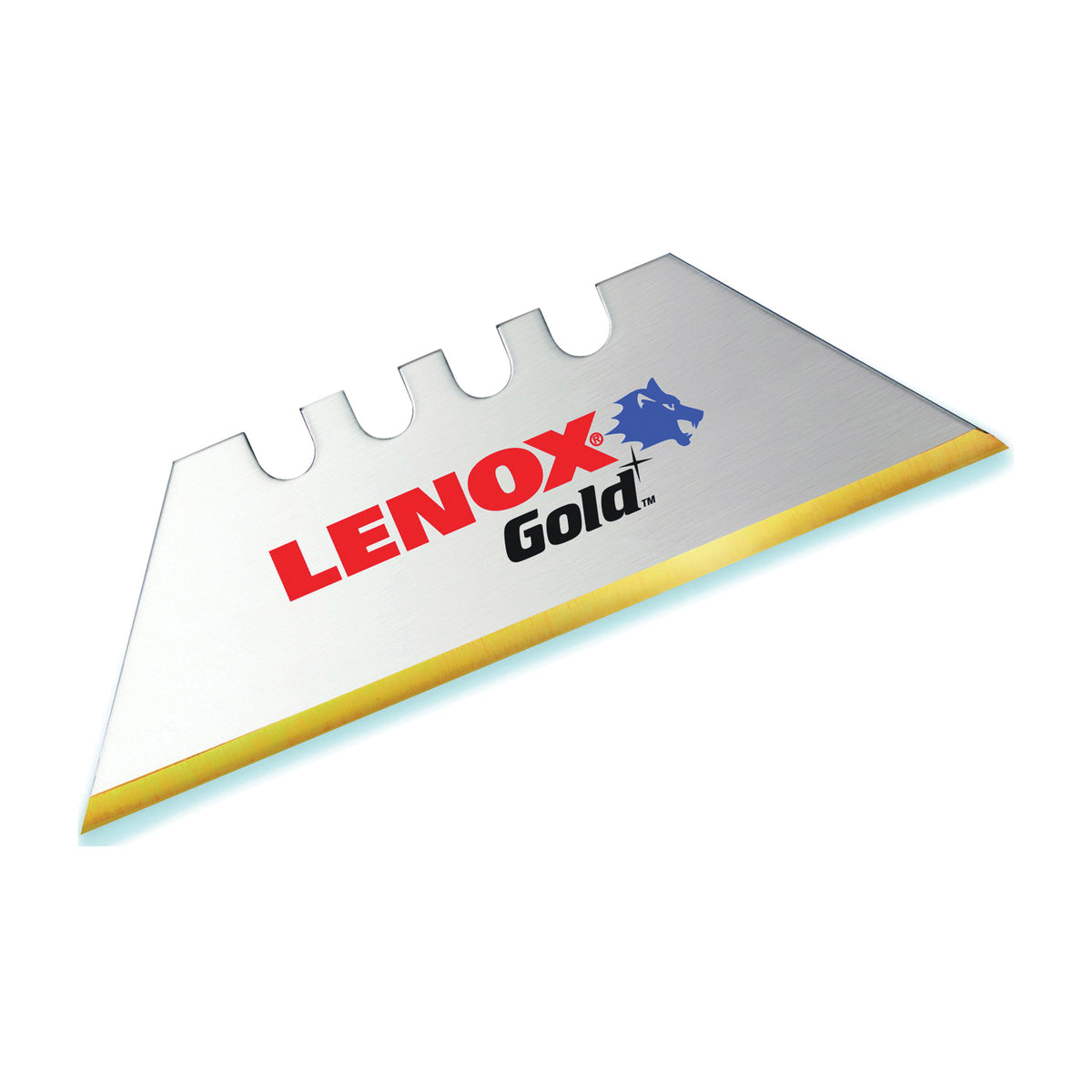 Lenox Gold Series 20350GOLD5C Utility Knife Blade, 1 in L, Bi-Metal/HSS, 2-Point