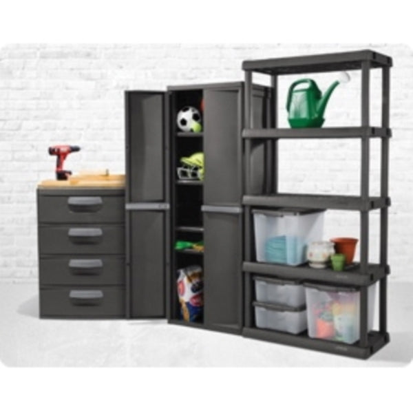 Sterilite 01743V01 Drawer Unit, 4-Drawer, Plastic, 25-5/8 in OAW, 35-3/4 in OAH, 19-1/4 in OAD