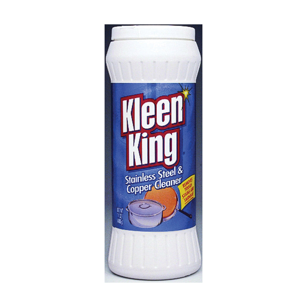 Kleen King 03020 Metal Cleaner, 14 oz Bottle, Powder, Floral, White
