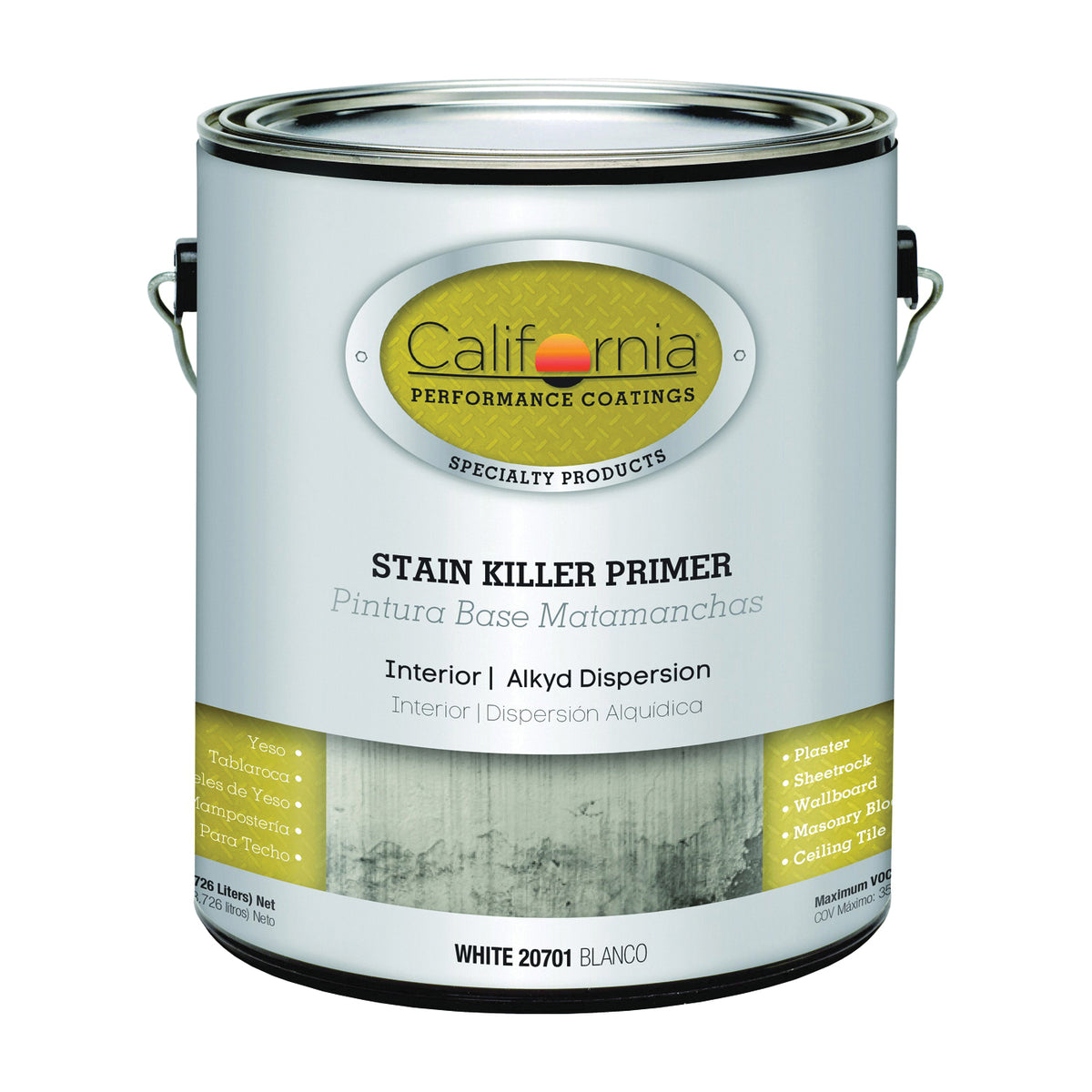 California Paints 20701-1 Stain Killer Primer, 1 gal