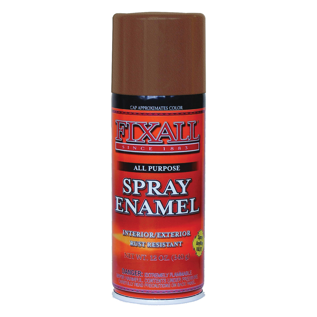 FixALL F1309 Enamel Spray Paint, Coppertone, 12 oz, Aerosol Can