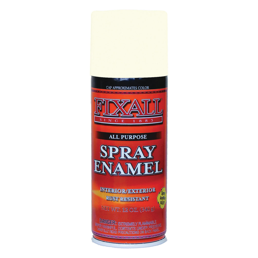 FixALL F1323 Enamel Spray Paint, Almond, 12 oz, Aerosol Can