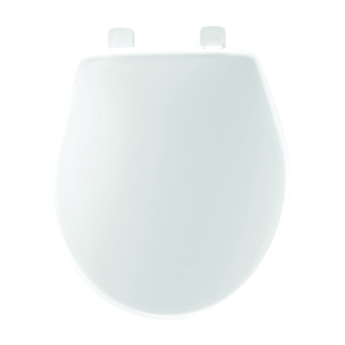 Mayfair 84SLOWJ 000 Toilet Seat, Round, Plastic, White, Just Lift, Whisper Close Hinge