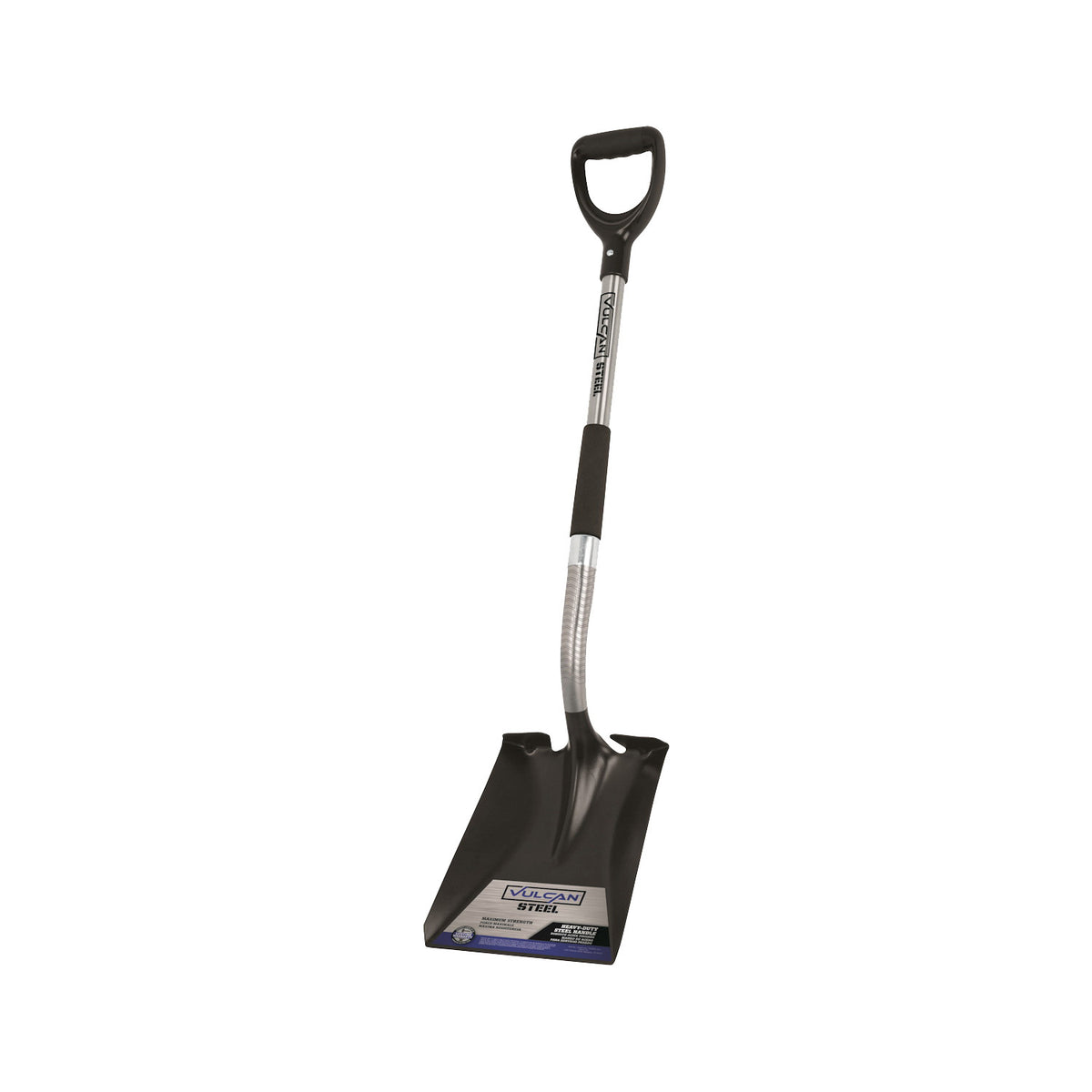 Vulcan 34861 Shovel, Stainless Steel Blade, Steel Handle, D-Shaped Handle, 30 in L Handle