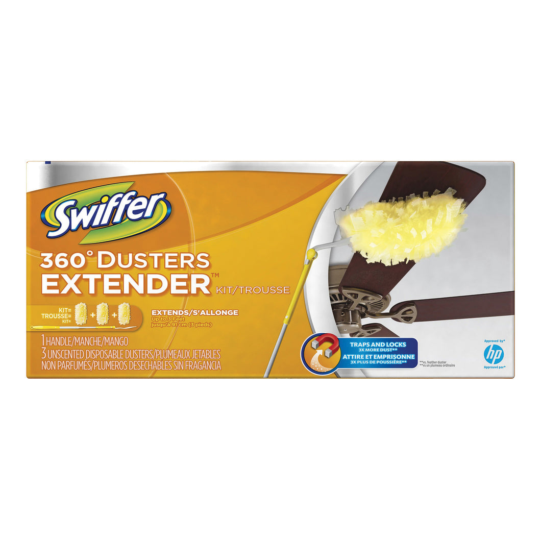 Swiffer 44750 Cleaning Duster, White Fiber Head, Plastic Handle