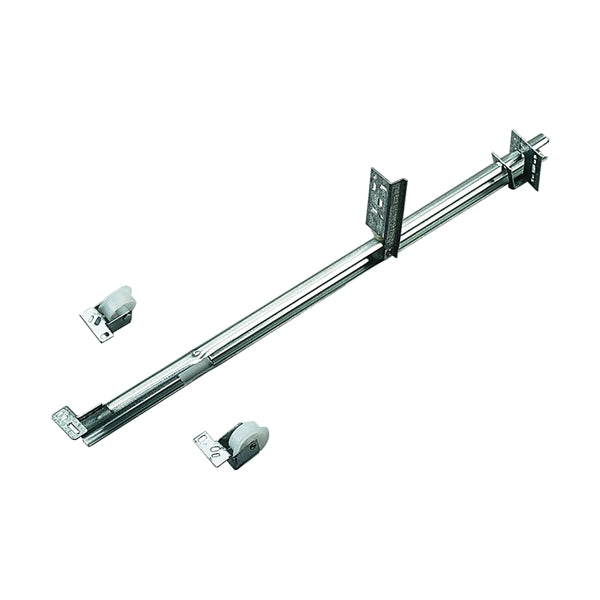 Knape &amp; Vogt 1175P ZC 20 Drawer Slide, 50 lb, Undermount Mounting, 20 in L Rail, 1/2 in W Rail, Steel, Zinc