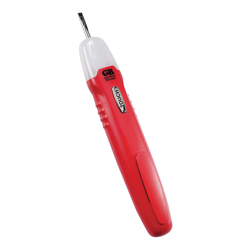 GB GCV-3206 Probe and Continuity Tester with Screwdriver Tip, 12 to 250 VAC/VDC, LED Display, Functions: Voltage, Red