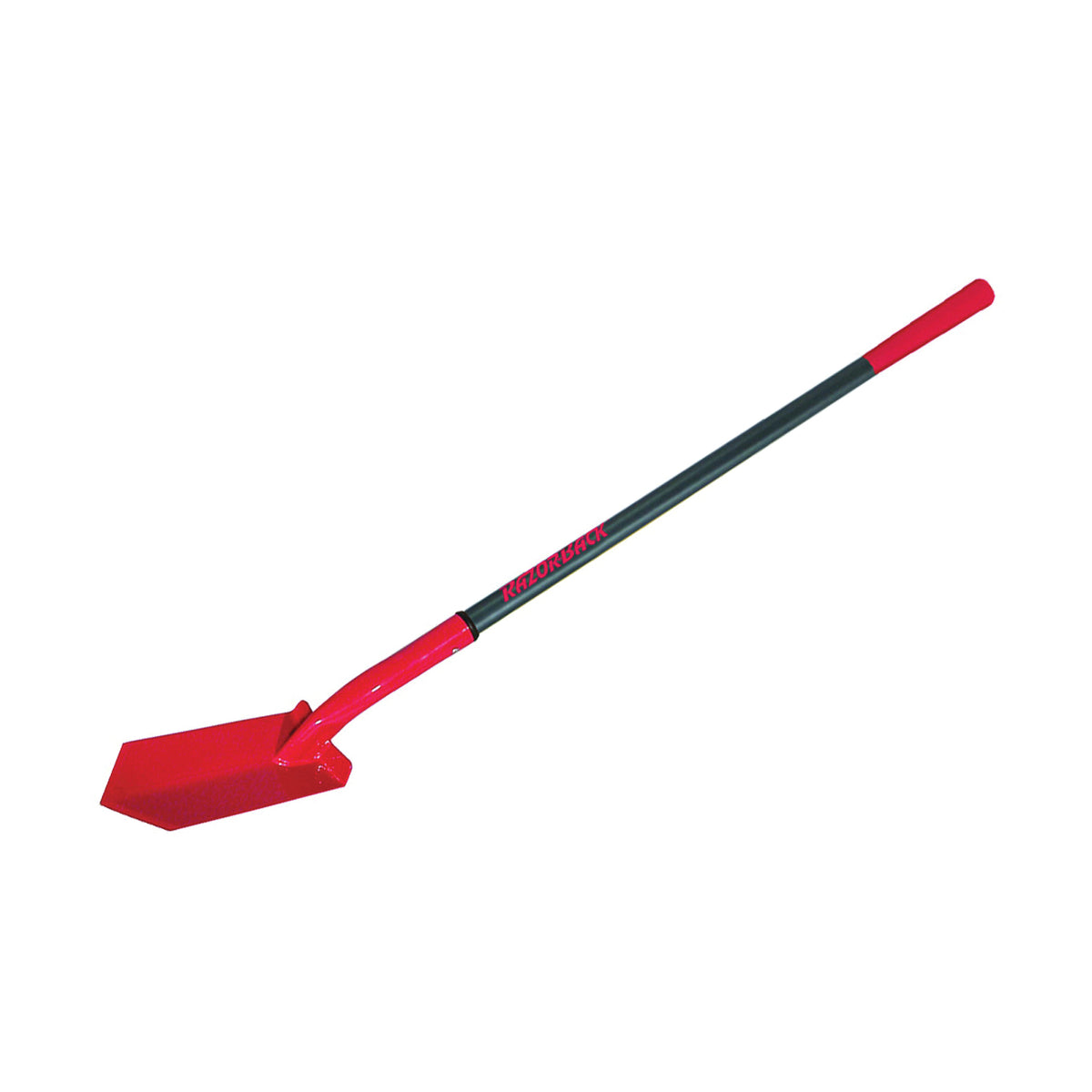 RAZOR-BACK 47035 Trenching Shovel, 5 in W Blade, Steel Blade, Fiberglass Handle, Extra Long Handle, 43 in L Handle