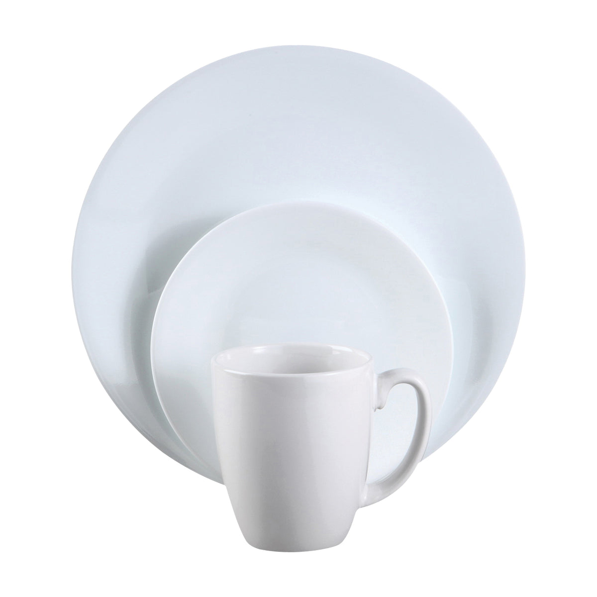 OLFA 6022003 Dinnerware Set, Vitrelle Glass, For: Dishwashers, Pre-Heated Microwave Ovens and Refrigerators