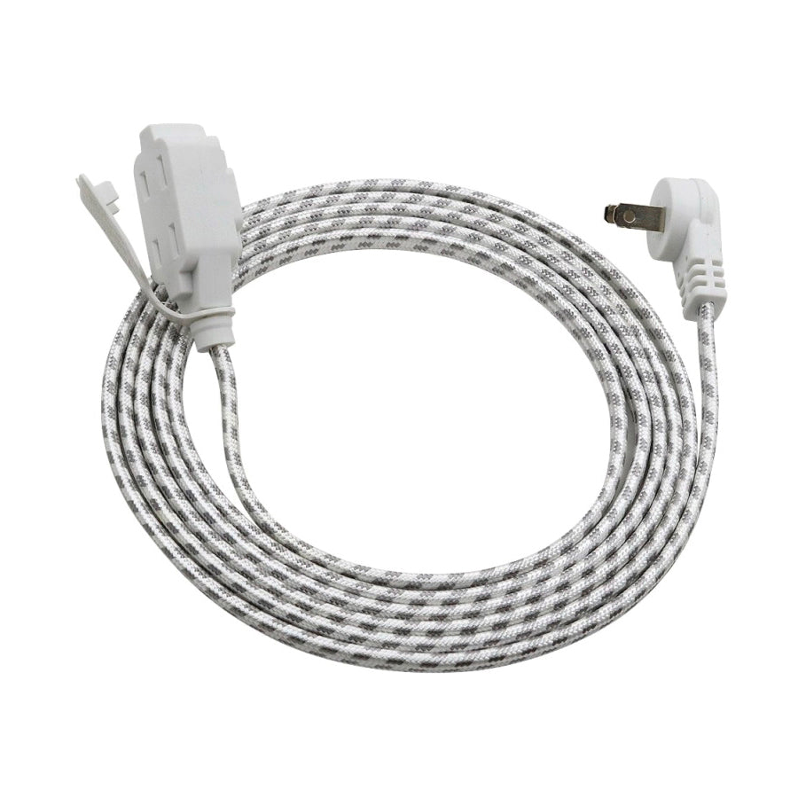 PowerZone Extension Cord, 16 AWG Cable, 9 ft L, Gray