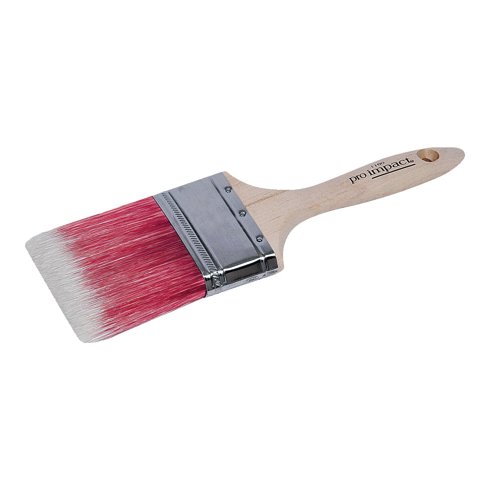 Linzer WC 1160-4 Paint Brush, 4 in W, 3-1/2 in L Bristle, Polyester Bristle, Beaver Tail Handle