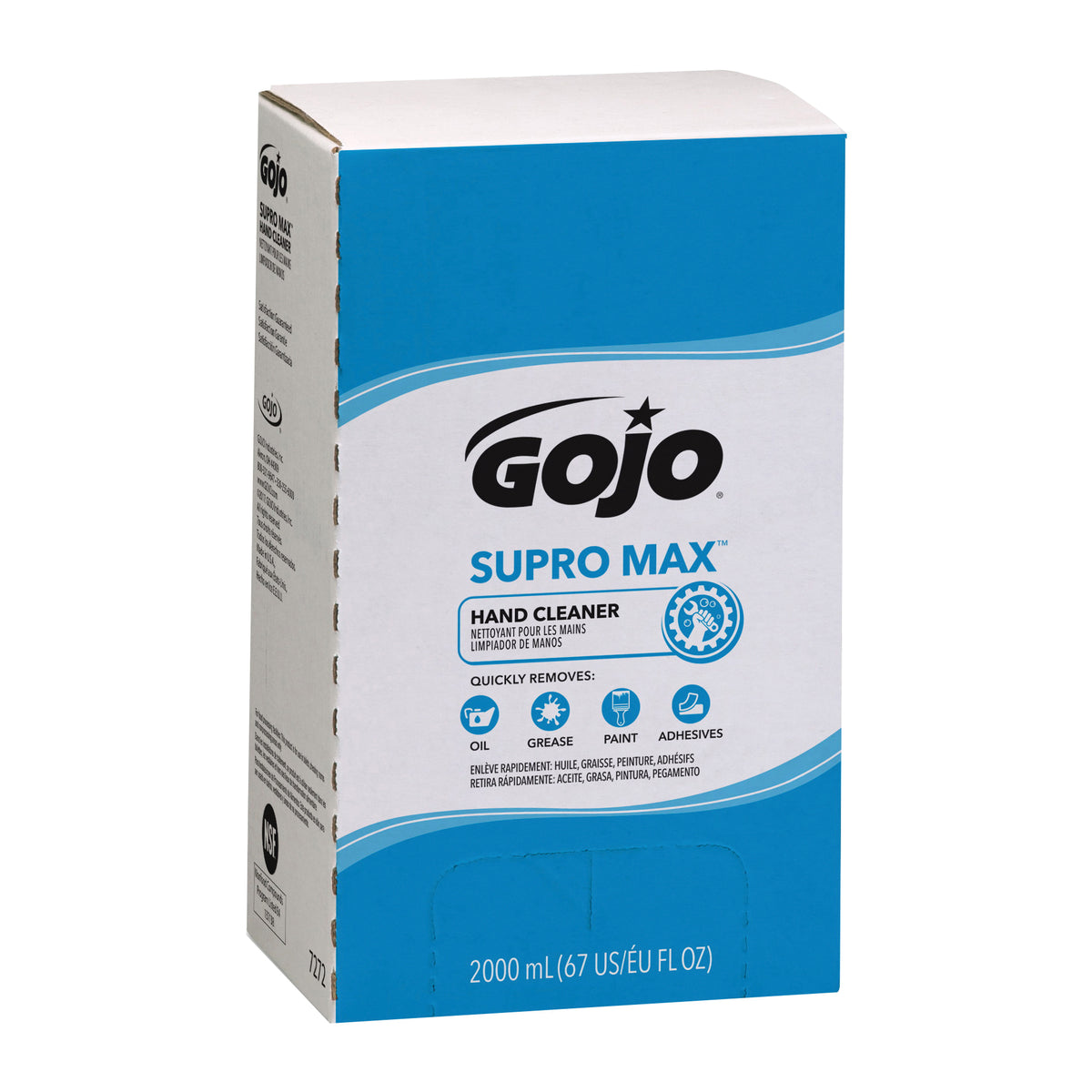 GOJO 7272-04 Hand Cleaner, Liquid, Tan, Pleasant, 2000 mL Refill
