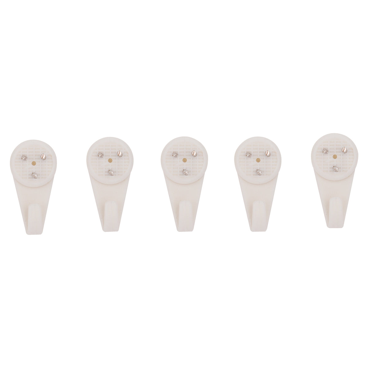 ProSource PH-121121-PS Picture Hanger, 15 lb, Plastic, White, White, Nail-In Mounting