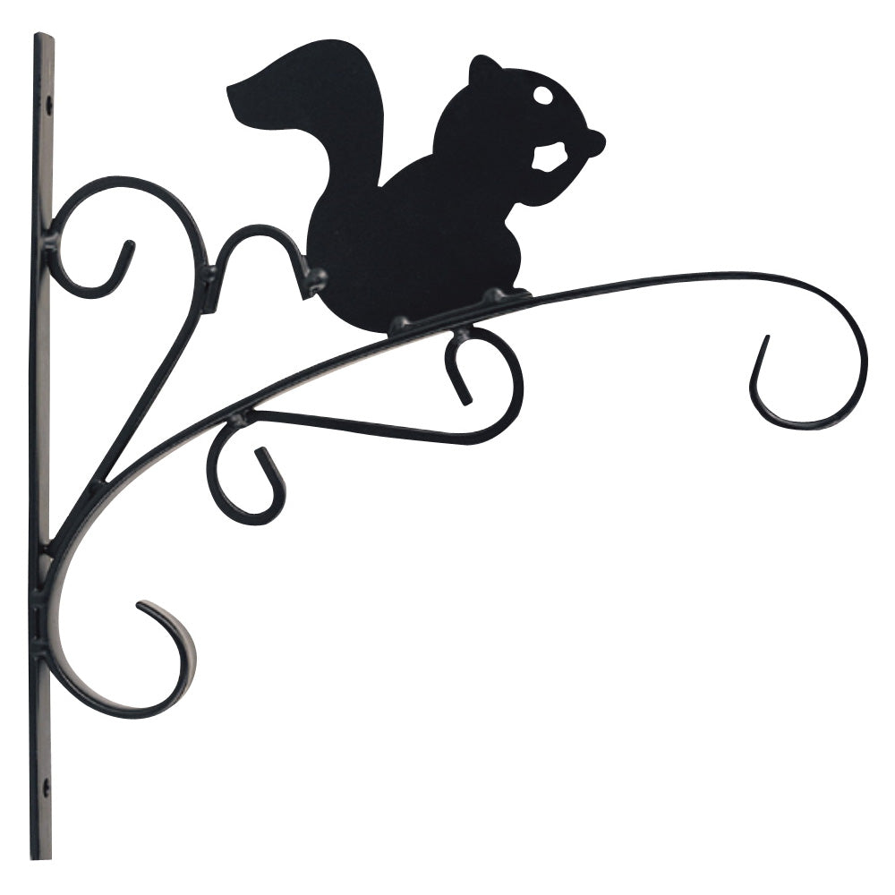 Landscapers Select 540-0742 Hanging Plant Bracket, 11 in L, 11.8 in H, Steel, Matte Black Finish