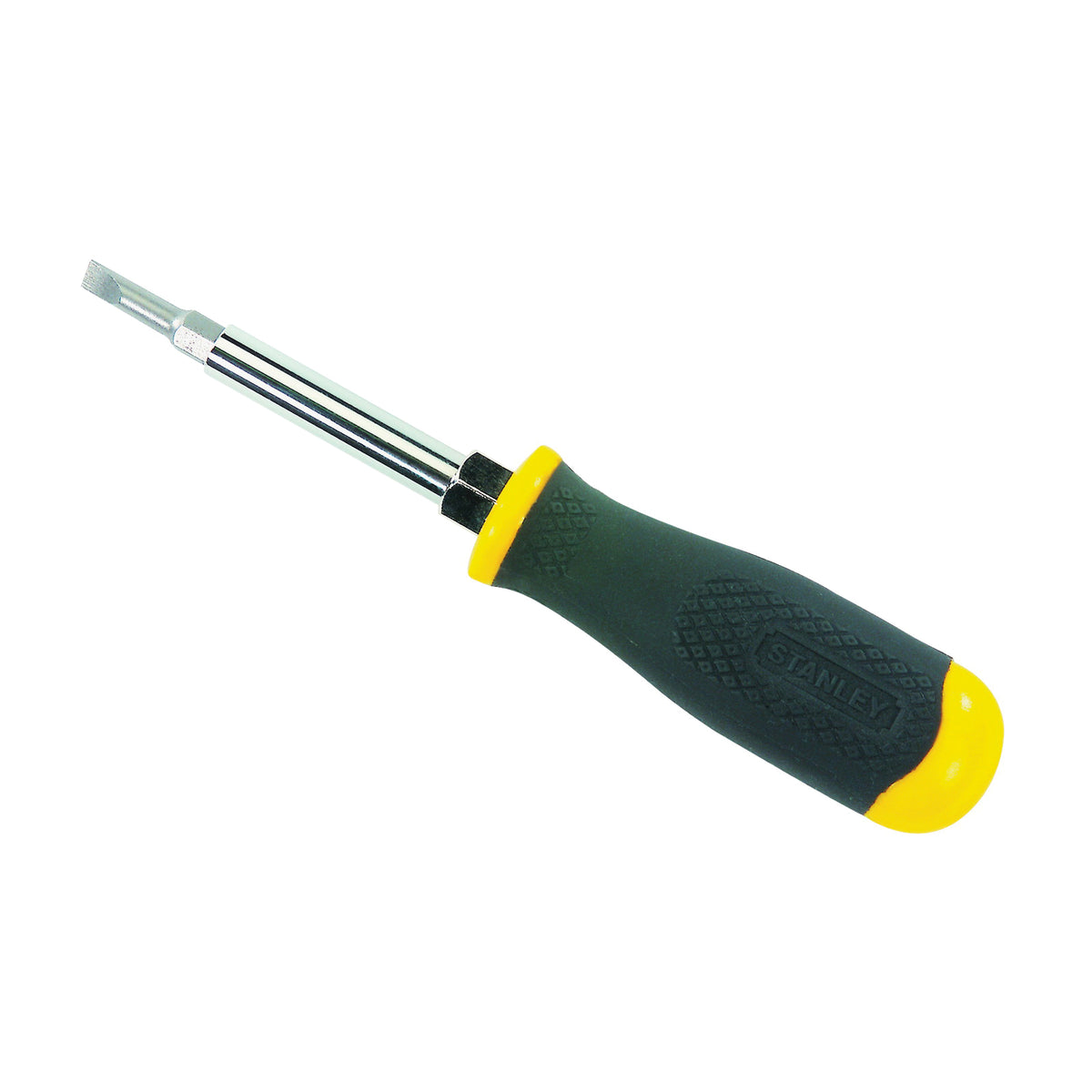 STANLEY 68-012 Screwdriver, 7-3/4 in OAL, Rubber Handle