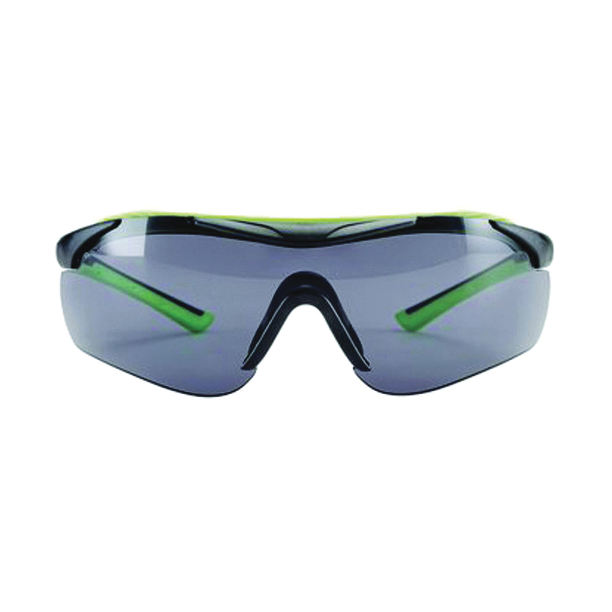 3M 47101-WZ4 Sport-Inspired Safety Glasses, Anti-Fog, Anti-Scratch Lens, Wraparound Frame, Green/Neon Black Frame