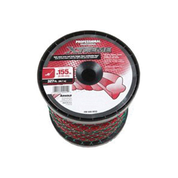 Arnold Xtreme 490-040-0032 Trimmer Line Spool, 0.155 in Dia, 327 ft L, Polymer, Maroon