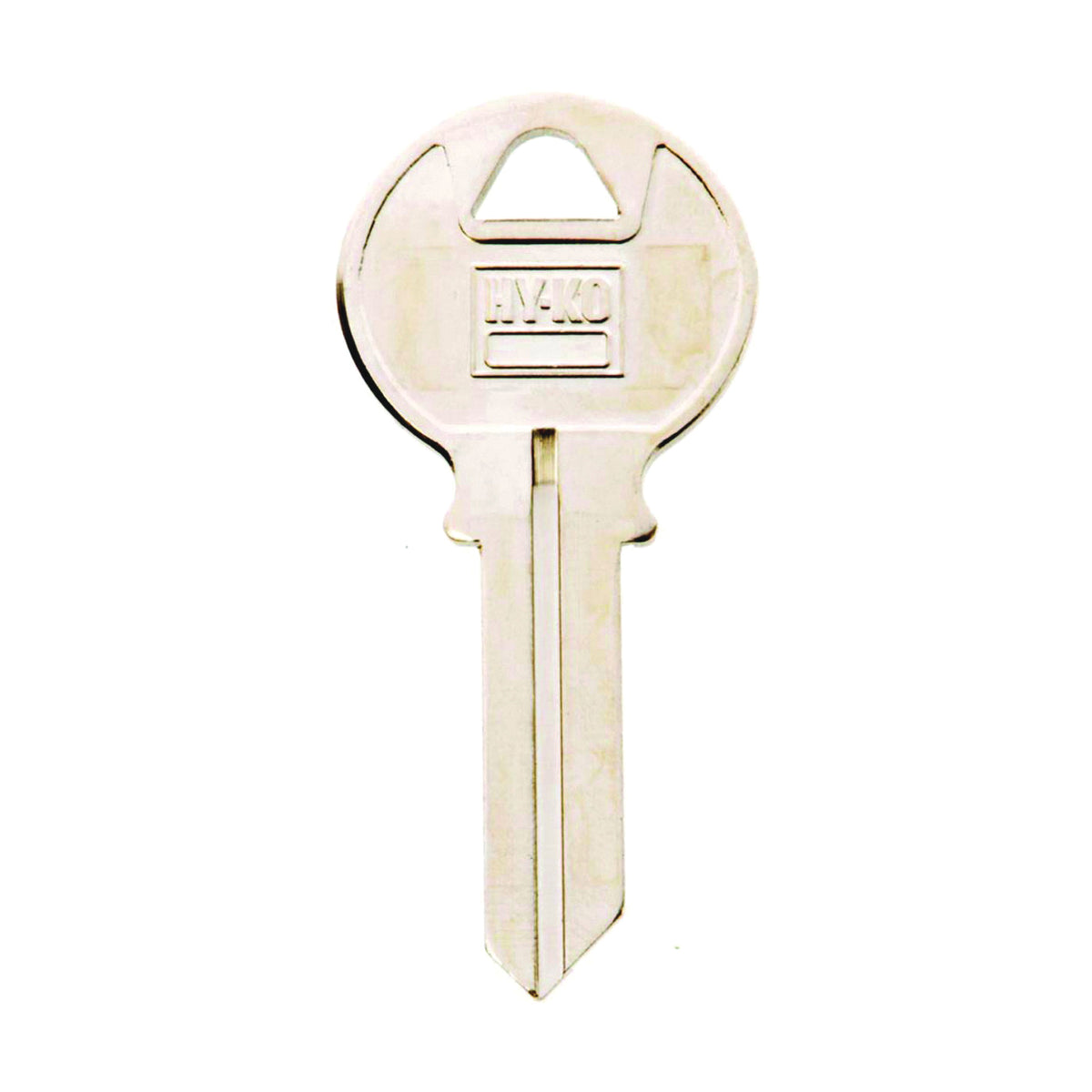 HY-KO 11010CL1 Key Blank, Brass, Nickel, For: Clinton Cabinet, House Locks and Padlocks