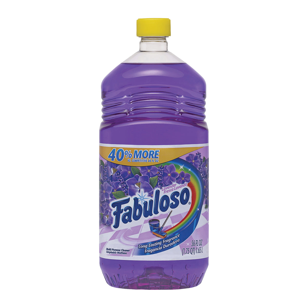 Fabuloso 53041 All-Purpose Cleaner, 56 oz Bottle, Liquid, Lavender, Purple