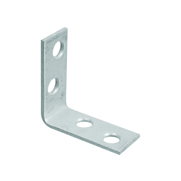 National Hardware 115BC Series N113-159 Corner Brace, 1-1/2 in L, 5/8 in W, Galvanized Steel, 0.08 Thick Material