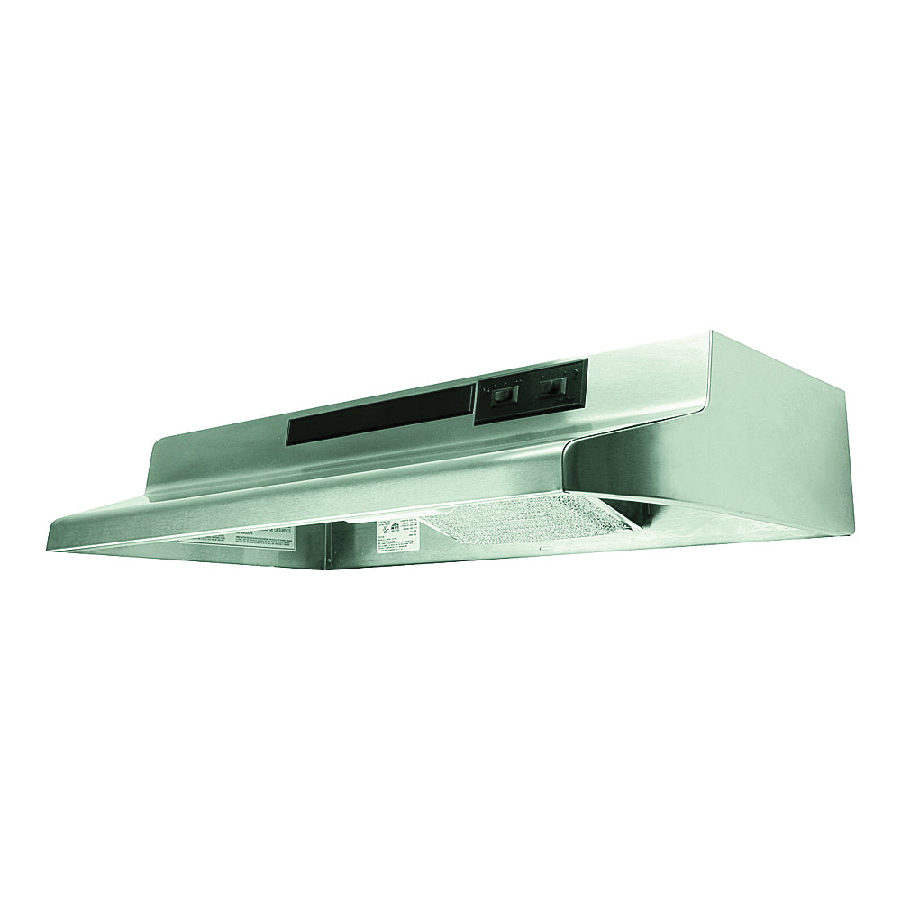 Air King Advantage AV Series AV1308 Range Hood, 180 cfm, 2 Fan, 30 in W, 12 in D, 6 in H, Steel