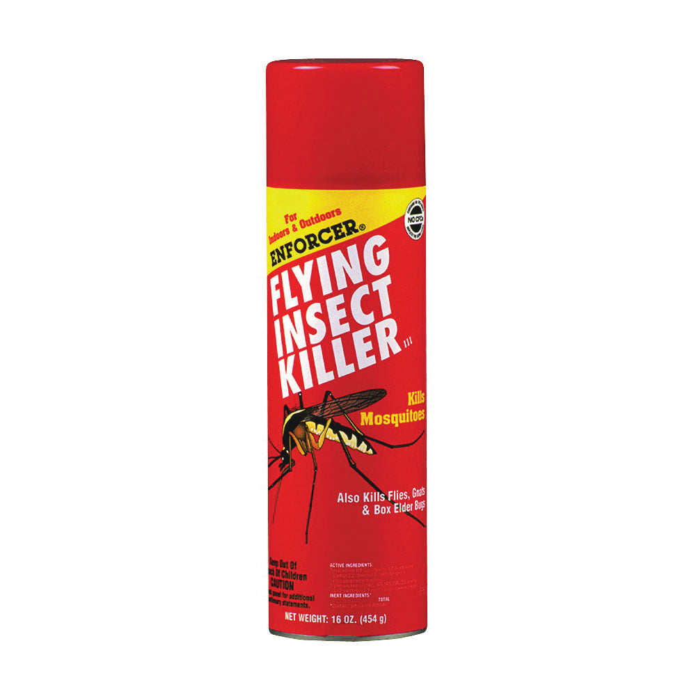 Enforcer EFI16 Flying Insect Killer, Liquid, Spray Application, 16 oz Aerosol Can