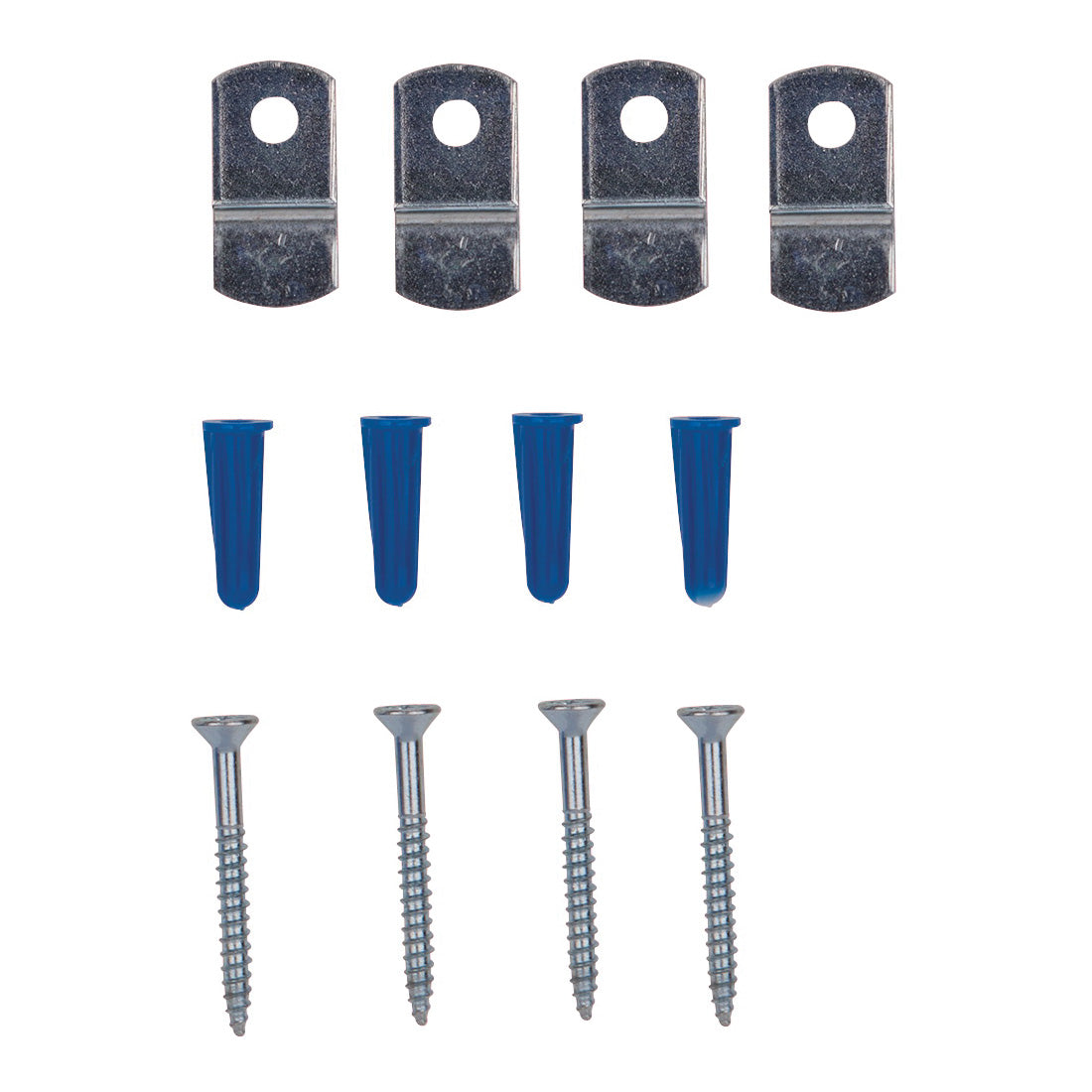 ProSource PH-121155-PS Mirror Holder, Metal, Zinc, Silver, Screw Mounting