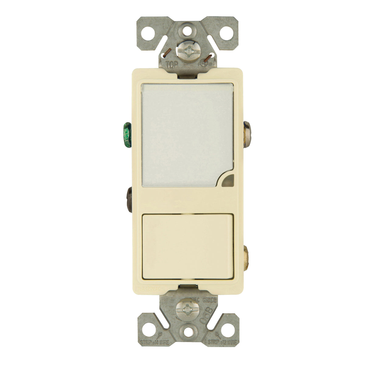 Eaton Cooper Wiring Patrol Series 7738LA-BOX Night Light, 15 A, 120 V, 1 W, 3-Lamp, LED Lamp, Light Almond Light