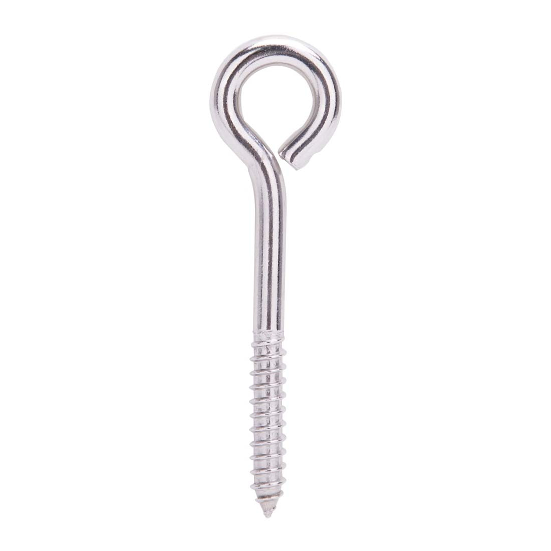 ProSource LR260 Lag Eye Bolt, 7.5 mm Thread, Screw Thread, 1-1/2 in L Thread, 1 in Dia Eye, 294 lb Working Load, Zinc