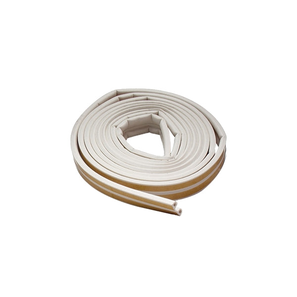 M-D 02618 Weatherstrip Tape, 3/8 in W, 17 ft L, EPDM Rubber, White
