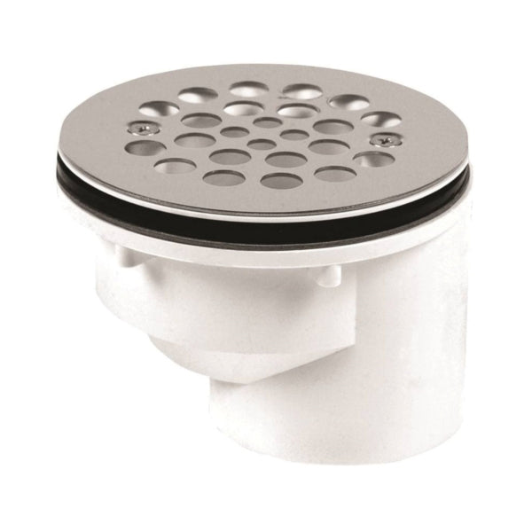 Oatey 42787 Shower Drain, PVC, Black/White