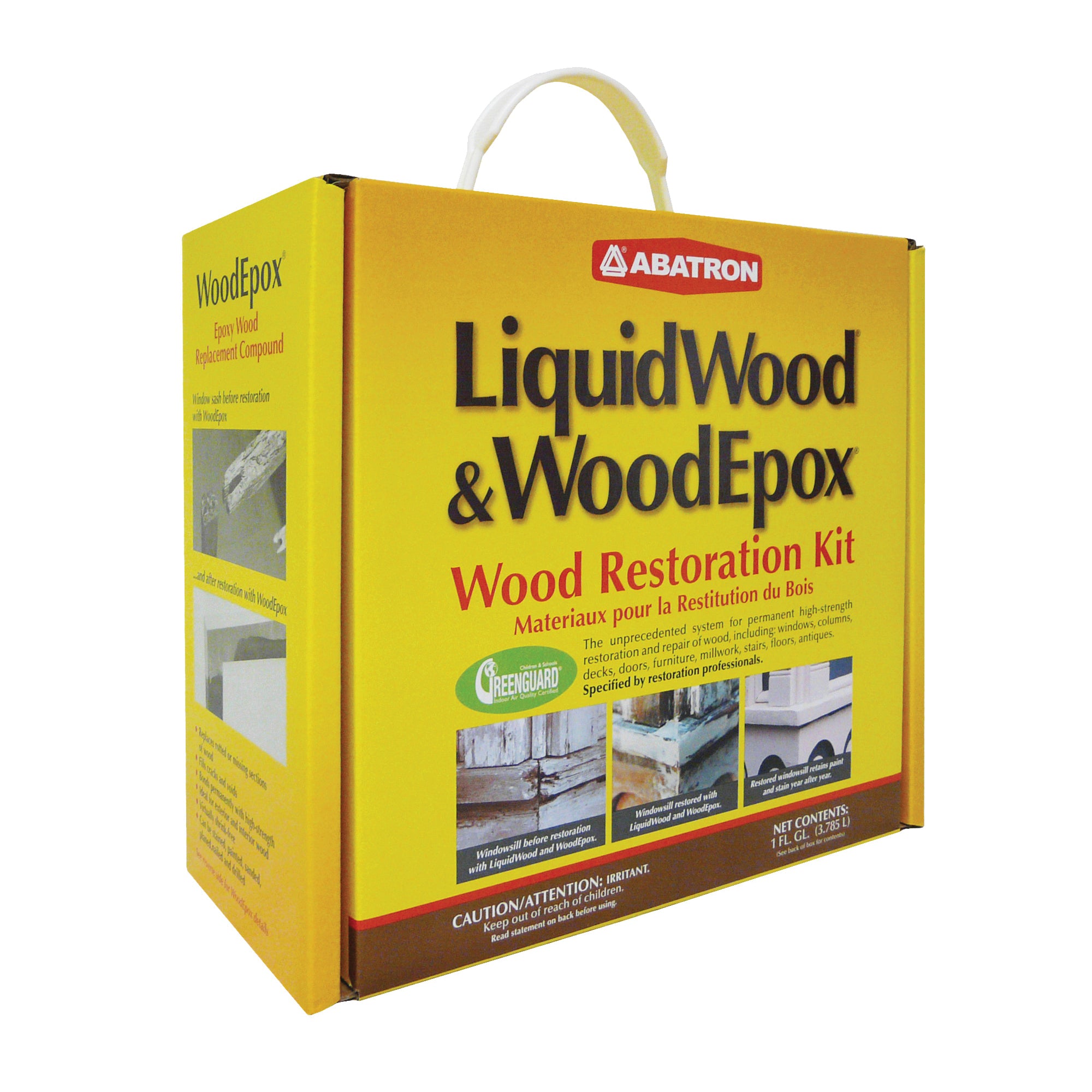 ABATRON Abosolv WR4QKR Wood Restoration Kit, 4 qt Box