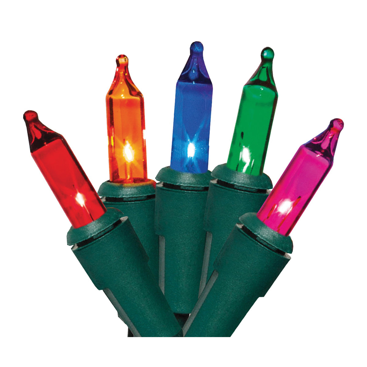 Hometown Holidays U10Y026A Light Set, Christmas, 120 V, 20.4 W, 50-Lamp, Incandescent Lamp, 1000 hr Average Life