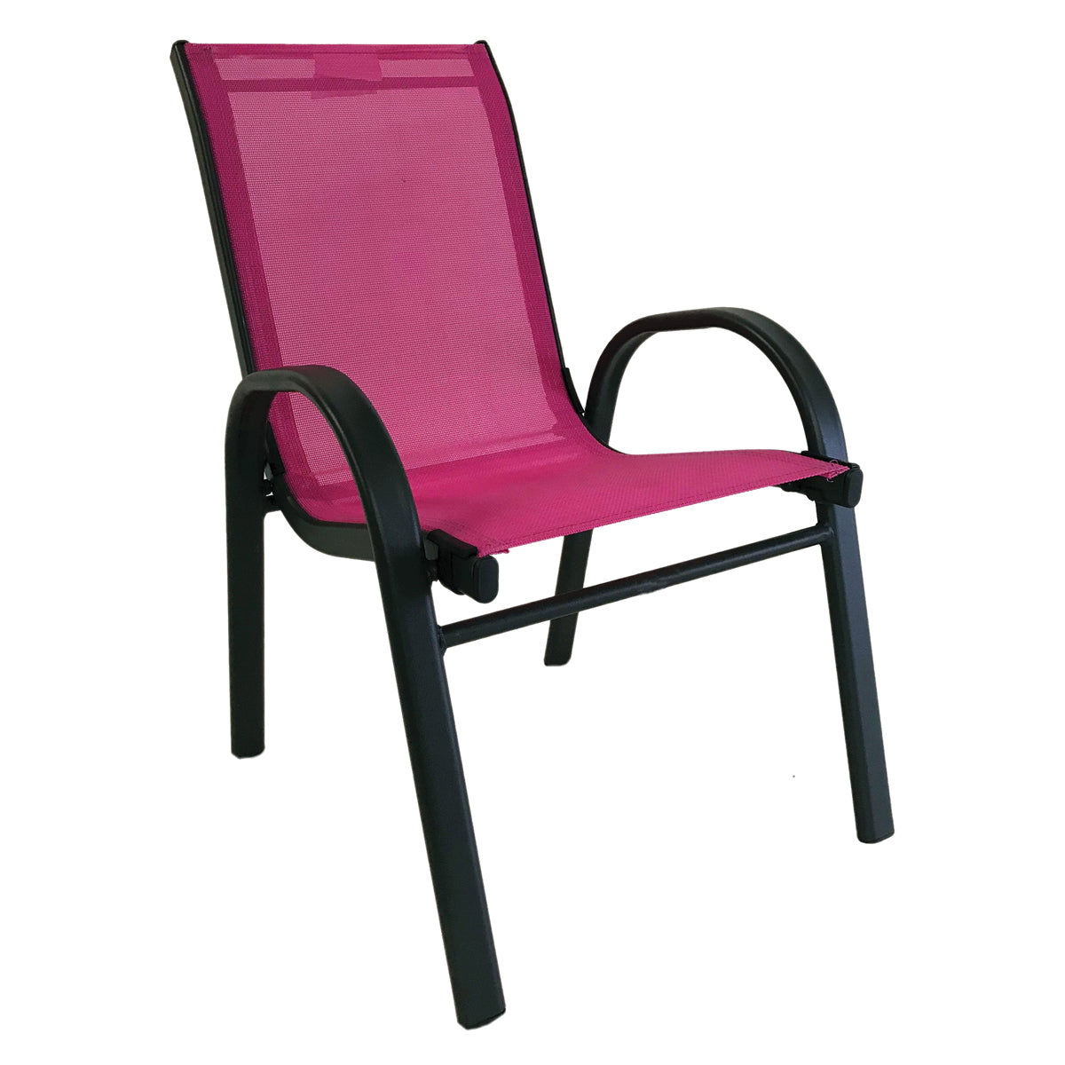 Hometown Holidays 50482 Kiddy Stack Chair, 2 to 6 years, Bright Pink, 23.03 in OAH